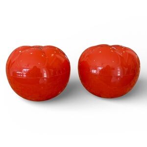 Hutzler Tomato-Shaped Food Storage Containers NWOT